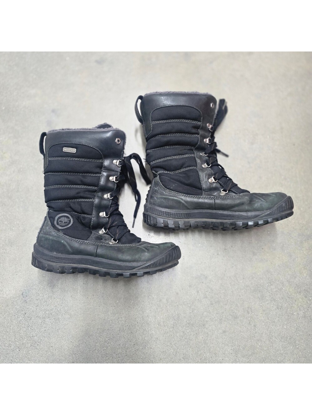 Timberland Black Waterproof Winter Boots Size 8M